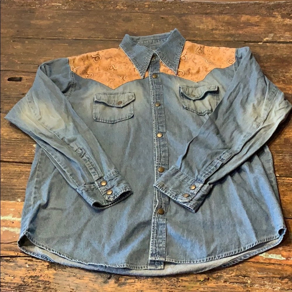 BC Ethic denim long sleeve button down